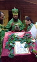 Владыка Савватий в день Сввятой Троицы в православном лагере Преображение