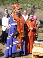 молебен в с. Нагорное Тарской епархии