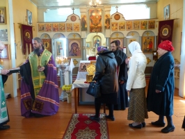 Мощи св. прп Сергия Радонежского в с. Колосовка Тарской епархии