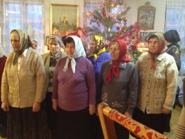 Рождественская служба в Большеречье