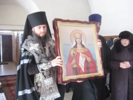 Прибытие Иконы Святой Великомученицы Варвары в Спасский кафедральный Собор города аТры