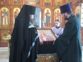 Прибытие Иконы Святой Великомученицы Варвары в Спасский кафедральный Собор города Тары