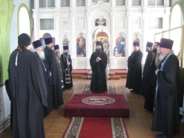 Совместное говенье духовенства Тарской Епархии.