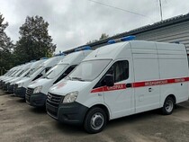 В Карелию доставлены девять новых скорых помощи на базе ГАЗель Next