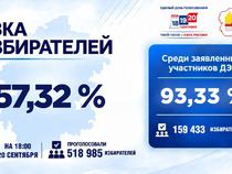 Явка на выборах в Чувашии превысила полумиллион